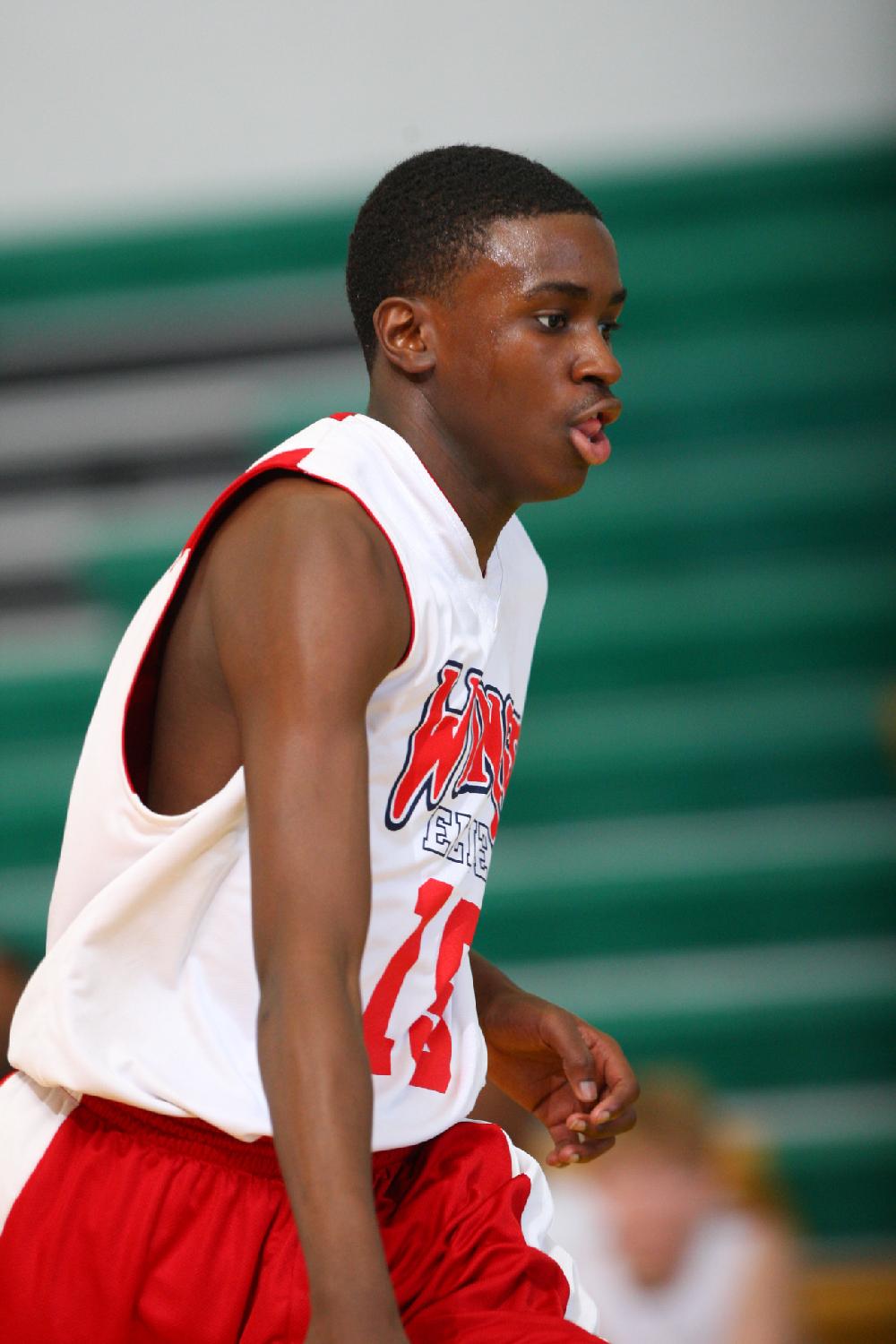 7/6/11
Arkansas Democrat-Gazette/STEPHEN B. THORNTON
Montgomery TarHeels versus Arkansas Wings Elite during their AAU basketball game Wednesday afternoon at Philander Smith College.