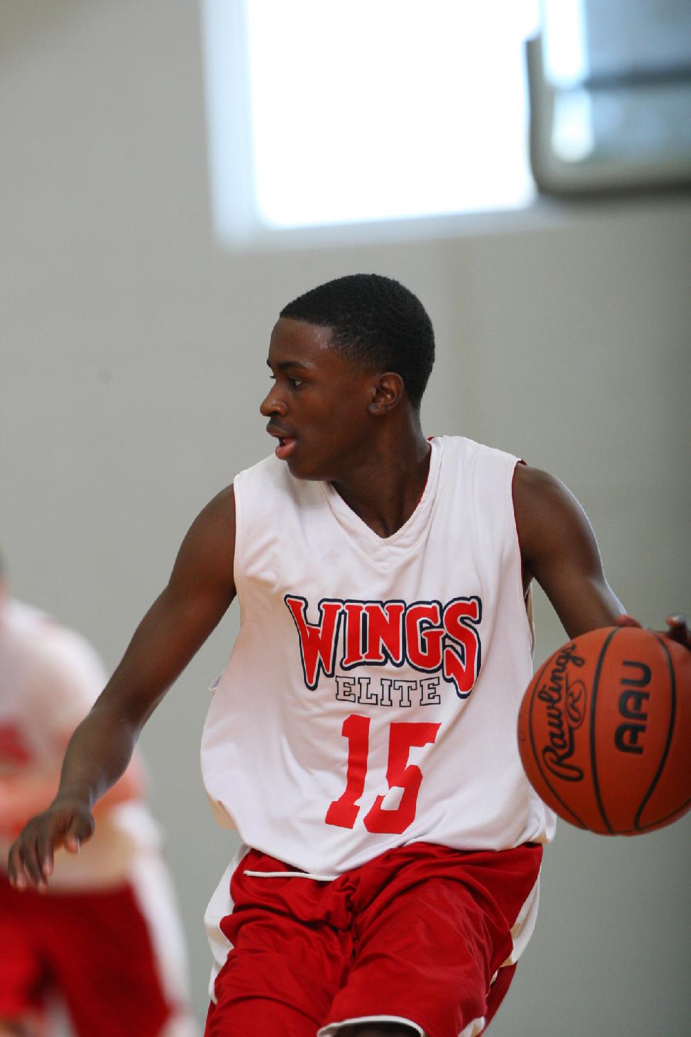 7/6/11
Arkansas Democrat-Gazette/STEPHEN B. THORNTON
Montgomery TarHeels versus Arkansas Wings Elite during their AAU basketball game Wednesday afternoon at Philander Smith College.