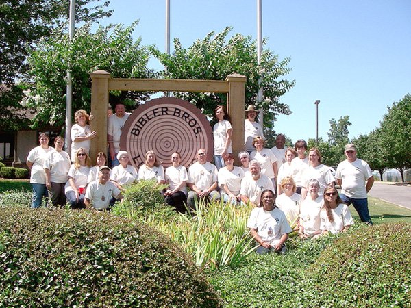 Educators from around the state learned about forestry and natural resources conservation at the Teacher Conservation Tour in Russellville, June 21-24, sponsored by the Arkansas Forestry Association Education Foundation. Gentry teacher David Nelson is among the educators (row 2, to right of sign).