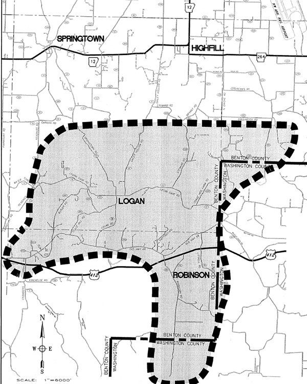 Submitted map indicates a broad scoping area and is to help generate interest — areas may or may not be feasible once the project is studied.