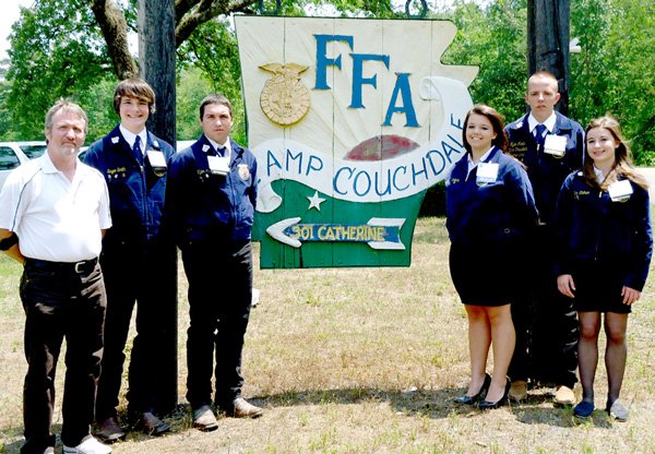 Members of the Gravette FFA chapter who attended the state convention were, from the left, advisor William Tapp, Sayer Smith, Dakota Welborn, Kayla Holliday, Tyler Martin and Kate Stidham.
