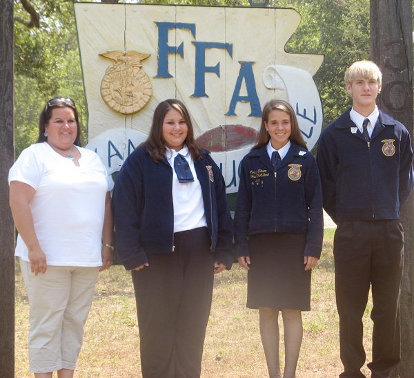 Those attending the state FFA convention from Decatur are Lisa Barrett (left), Jayme Burden, Lensey Watson and Blake Wilkins.