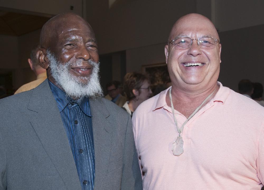 Arkansas Democrat Gazette Photo/CARY JENKINS
Alonzo Ford of Lexa with Gary Ludwig of Little Rock