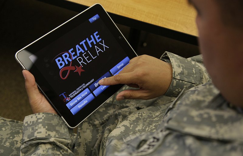 Phone apps help troops, veterans cope with stress