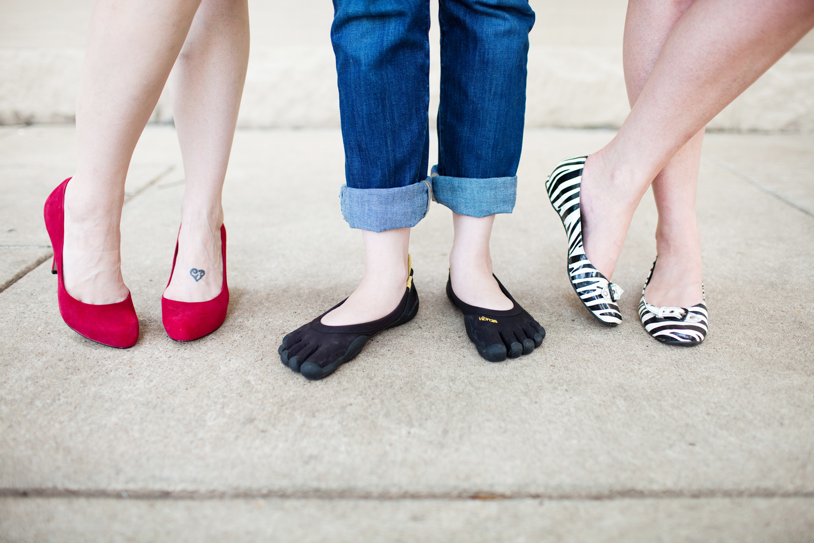 vibram five fingers flat feet