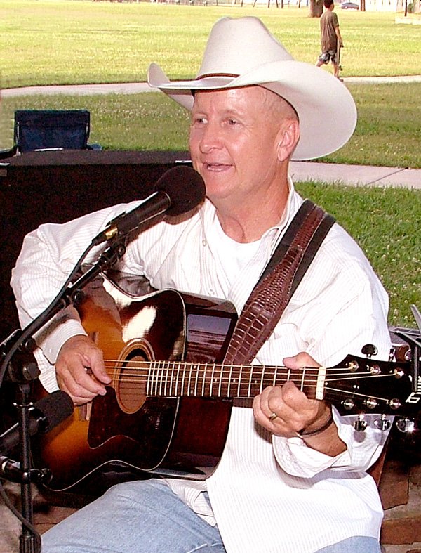 Gerald Edmondson, who plays guitar and sings a variety of country and folk music, will be providing part of the entertainment for the Barbecue. He sings between 5:30 and 6:30 p.m.