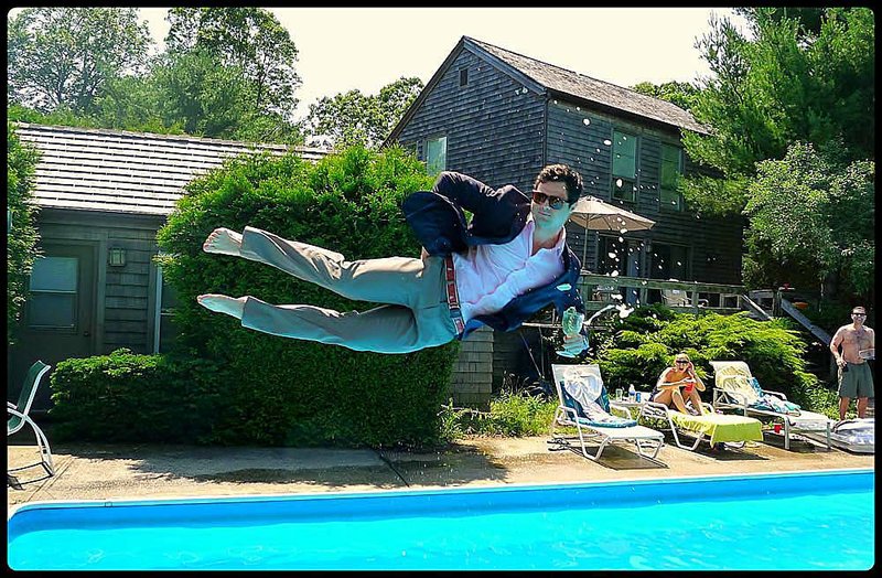 Photography pranks are a popular trend on social media sites. The latest — the leisure dive. The “Country Club Dive” captures the moment before the splash. 