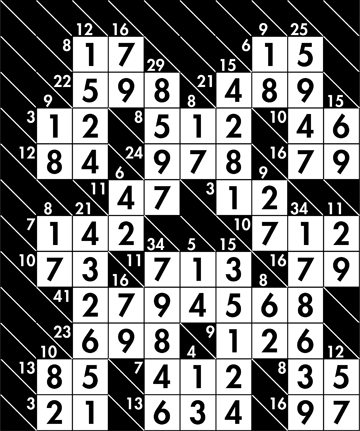 Kakuro puzzle and answers for Aug. 17