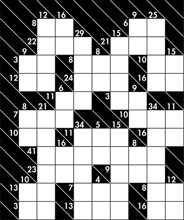 Kakuro puzzle for Aug. 17