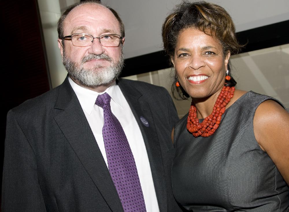 Arkansas Democrat Gazette Photo/CARY JENKINS
Pulaski County Special School District superintendent Jerry Guess and Joyce Willis