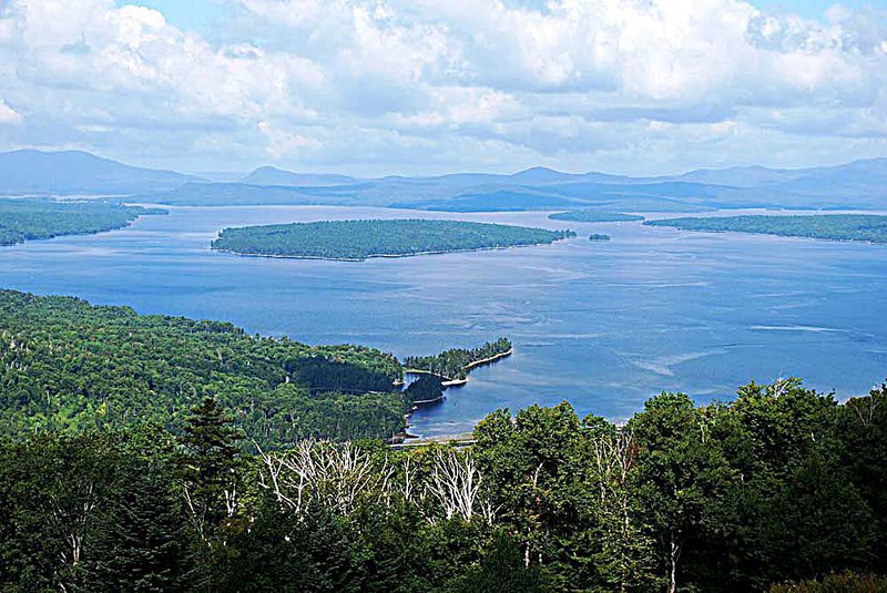  The Height of Land Overlook in Oquossic has spectacular views of Lake Mooselemeguntic. (Photo: Nathaniel Hammond)
Rangeley  Main  lake travel