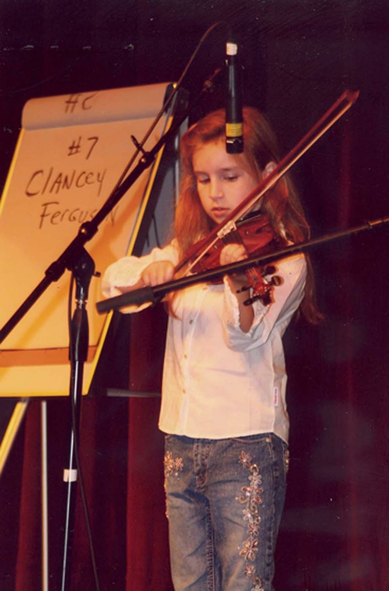 Clancey Ferguson was a youth contestant at previous Arkansas State Fiddle Championship. 