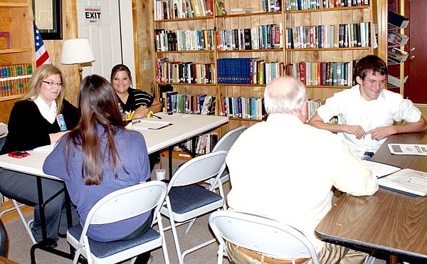 Mock interviews with local professionals helped job seekers sharpen their interview skills.
