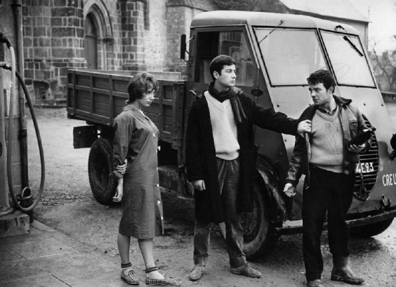 Small-town trollop Marie (Michele Meritz), Francois (Jean-Claude Brialy) and Serge (Gerard Blain) star in French director Claude Charbrol's seminal 1958 film Le Beau Serge
