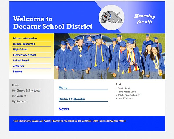  School District’s new website