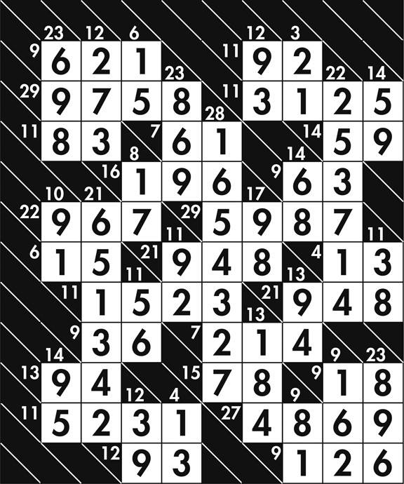 Kakuro puzzles and answers for Oct. 19