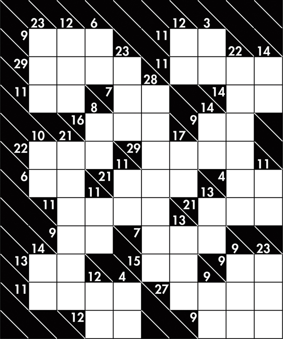Kakuro puzzle for Oct. 19