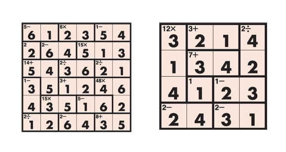 Ken Ken puzzle and answers for Oct. 19