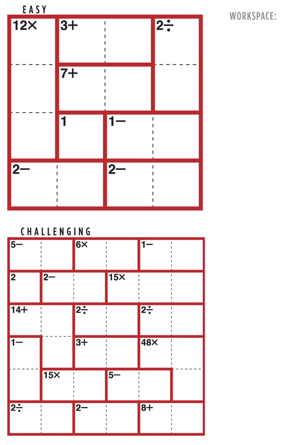 Ken Ken puzzle for Oct. 19