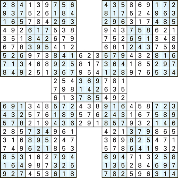 Sudoku puzzle and answers for Oct. 19