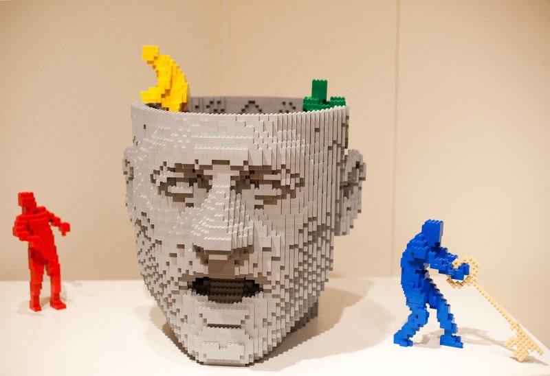 “Art of the Brick” opened Oct. 1 at the Clinton Presidential Center and continues through Feb. 12 in the Garden View Room on the first floor.