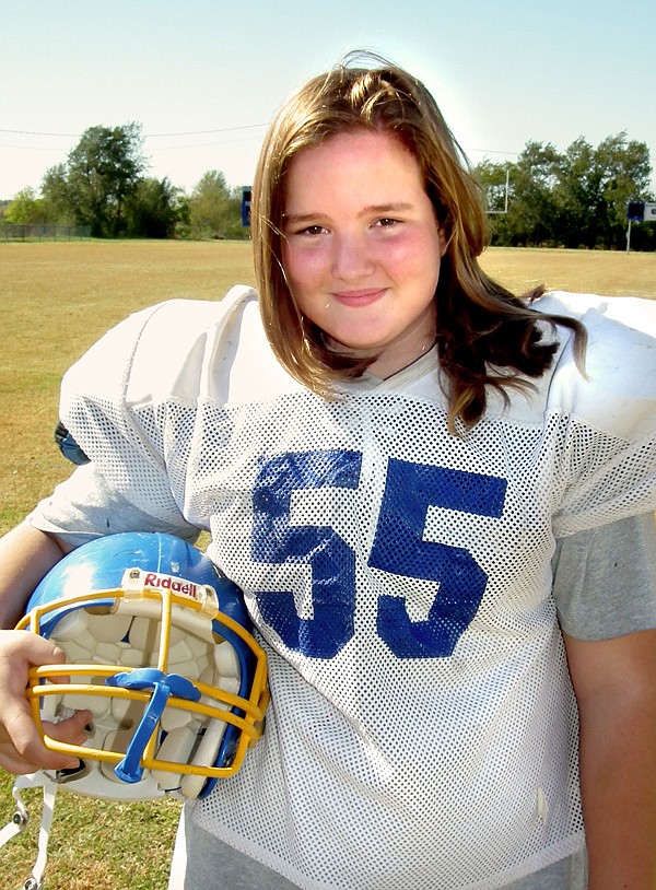 Cameron Shaffer, a seventh-grade student in Decatur, also plays offensive tackle on the football team.
