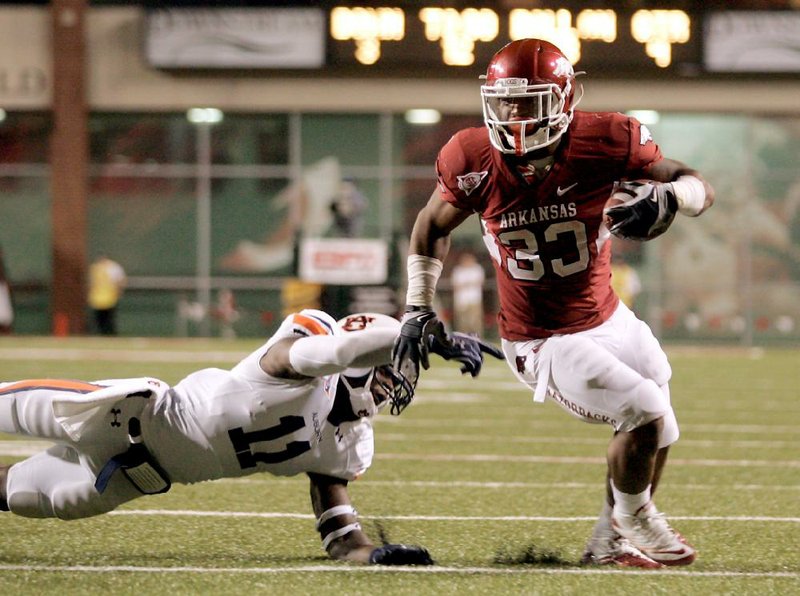 Arkansas running back Dennis Johnson has rushed for 100 or more yards in every game in his career in which he’s had more than 12 carries, but those games are spread over three seasons. “I’m ready to get a few more carries,” Johnson said. “A lot more carries, I hope. ... There’s more to come.” 