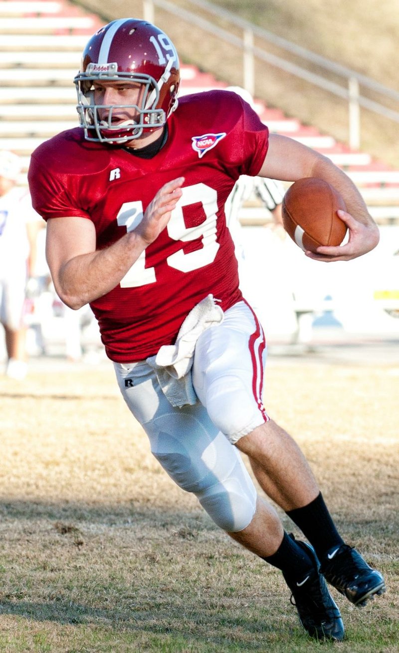 Henderson State quarterback Nathan Nall lost his starting job earlier in the season but has led the Reddies to consecutive victories after filling in for Kevin Rodgers.