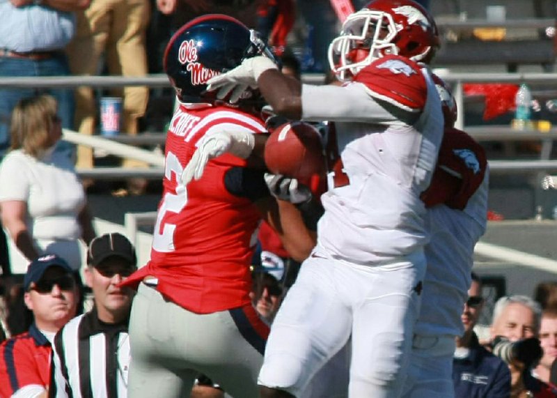 Strong safety Eric Bennett has started every game for Arkansas this season and leads the secondary in tackles.