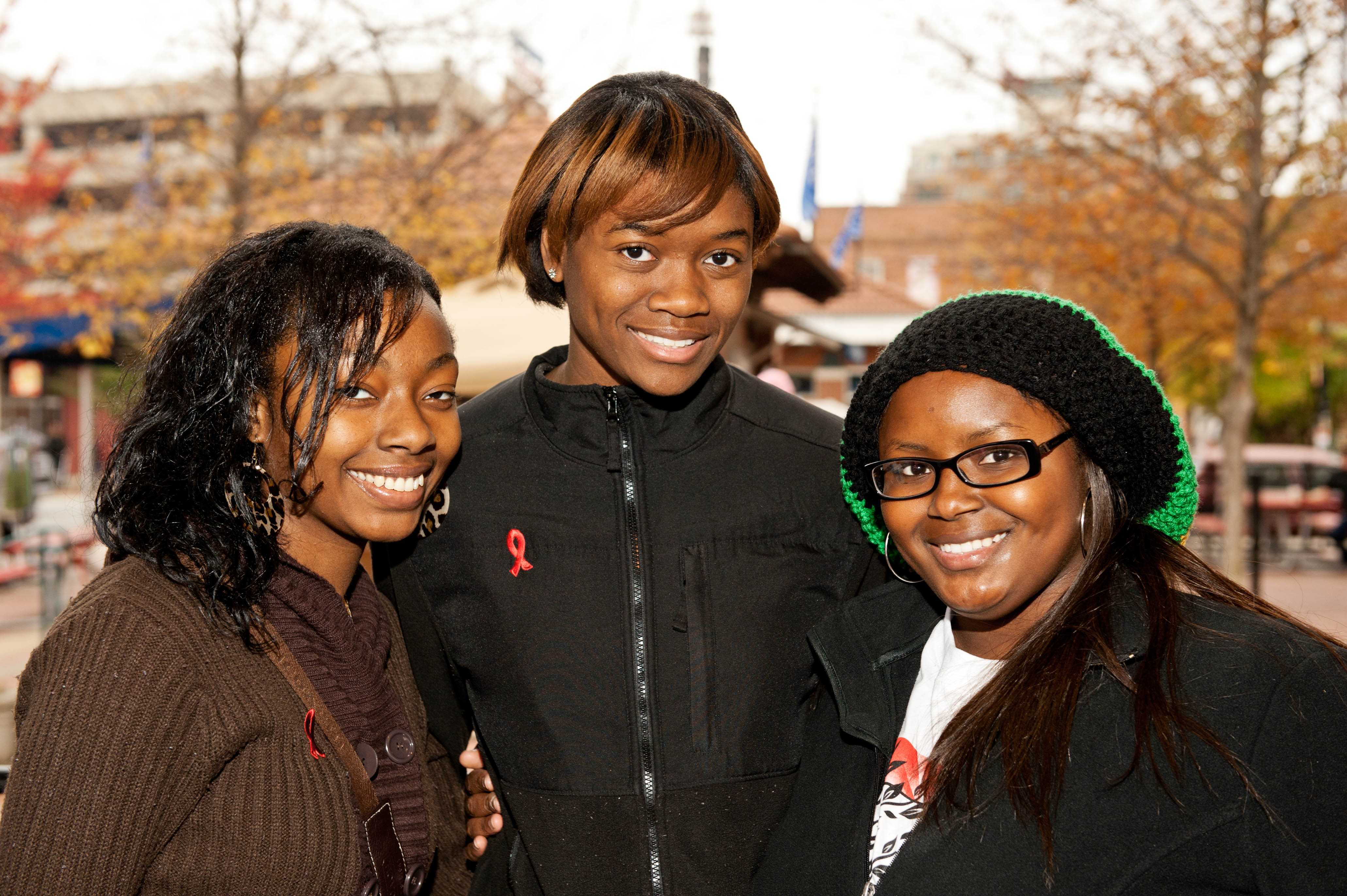 Lonnetta Shields, Darria Johnson and Chaniqua Frazier