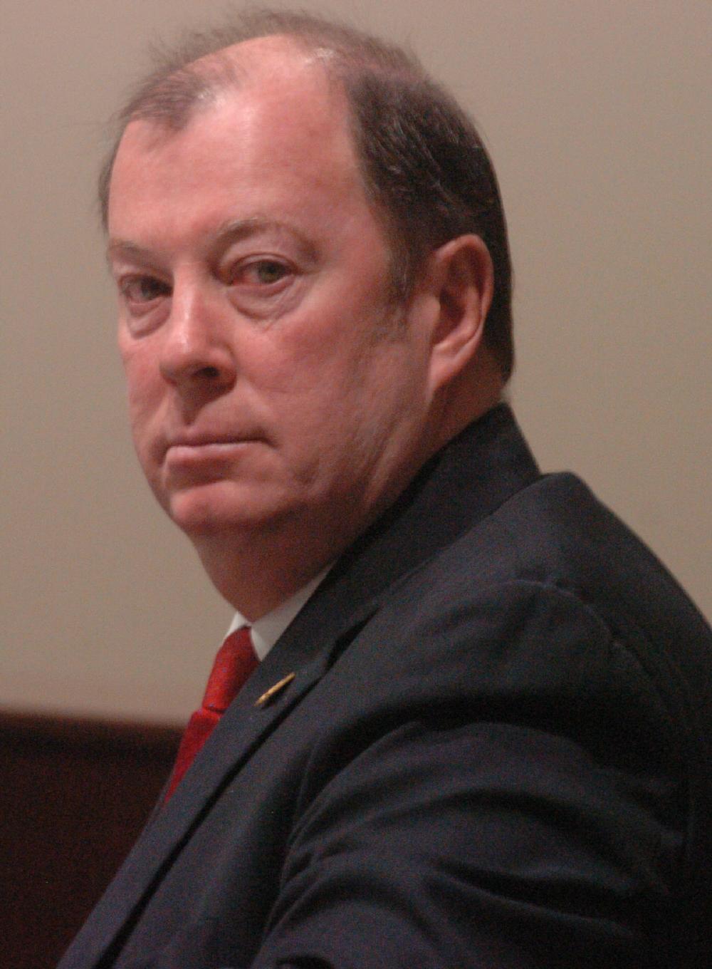 Arkansas Democrat-Gazette/STEVE KEESEE 1/19/11 State Rep. Barry Hyde, D-North Little Rock, proposed the amendment Wednesday in Joint Budget to remove the judicial pay raises from HB 1063, an appropriation bill.