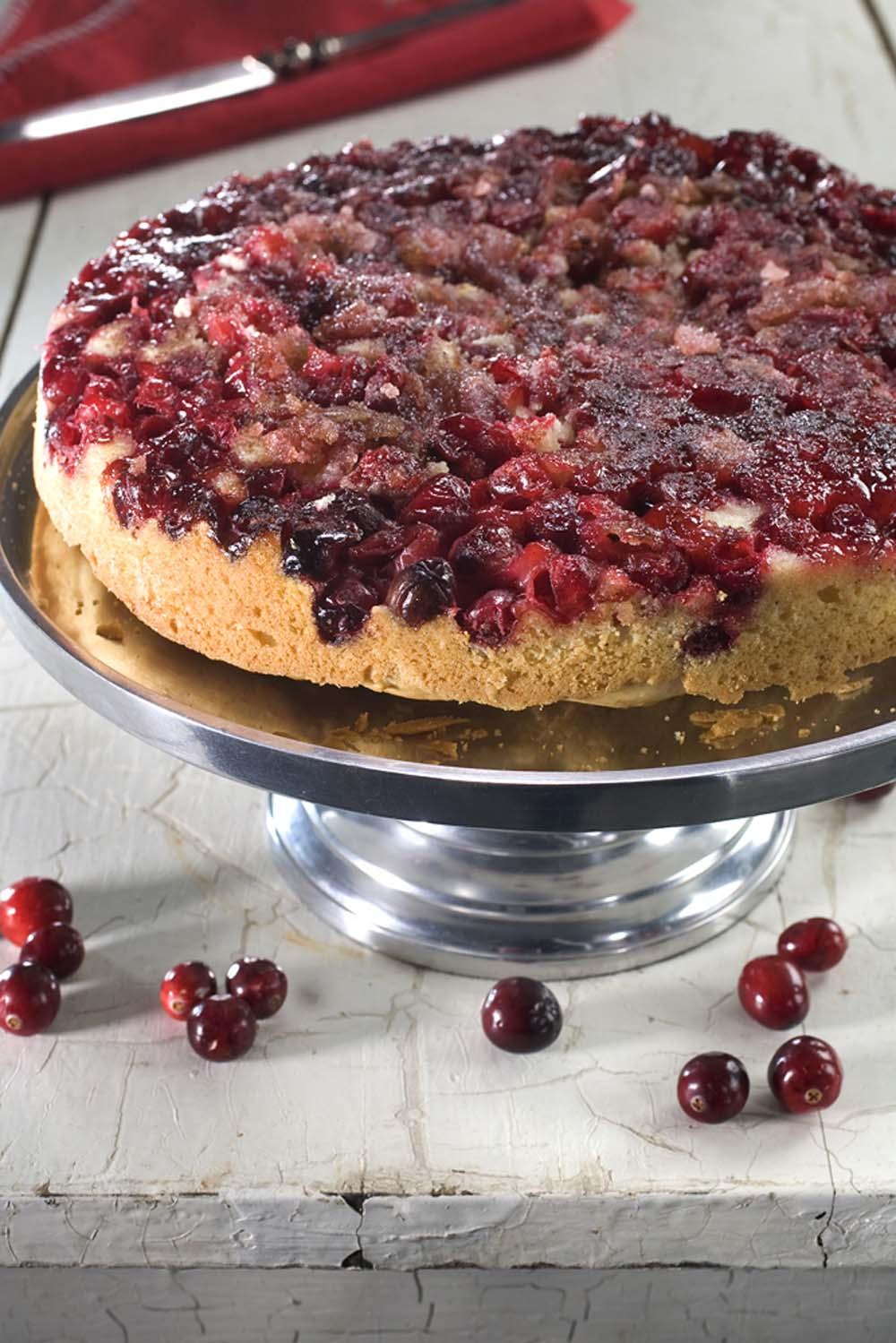 Cranberry season is here: Fresh is best so stock up on bags of the ruby-red jewels. Here, Cranberry upside down cake. (Tammy Ljungblad/Kansas City Star/MCT)