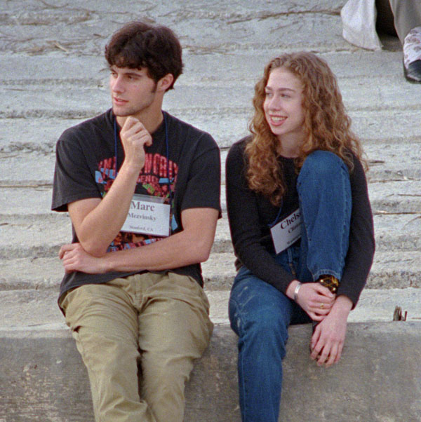1996| Chelsea Clinton, right, sitting with Marc Mezvinsky in Hilton Head Island, S.C. She would go on to marry Mezvinsky.