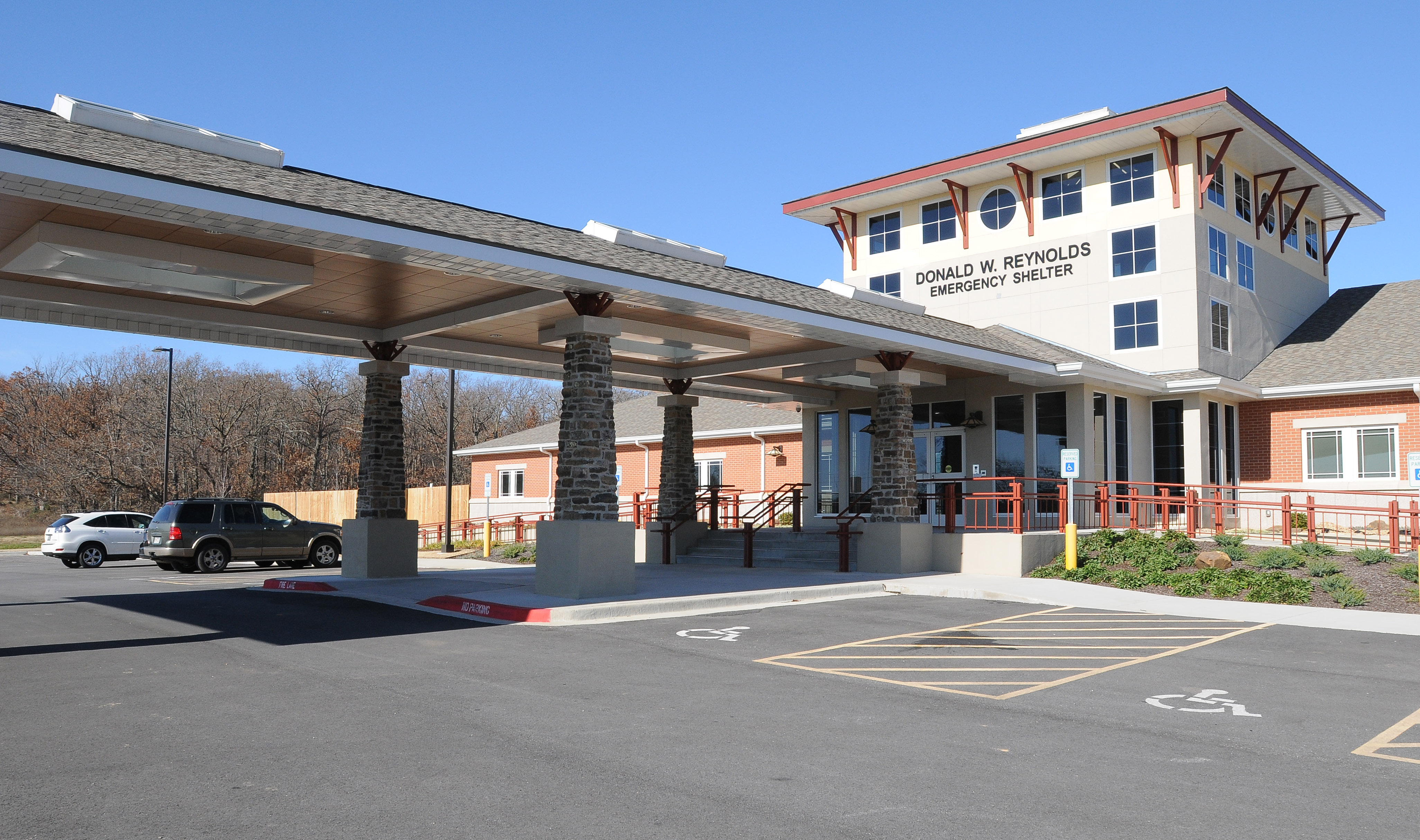The Northwest Arkansas Children's Shelter is a temporary home, up to 45 day, for boys ages birth to 12 years old and girls ages birth to 17 years old who have been removed from their home because of neglect, physical abuse, or sexual abuse. The shelter moved into a newer and bigger facility in April after a $13.5 million grant from the Donald W. Reynolds Foundation.