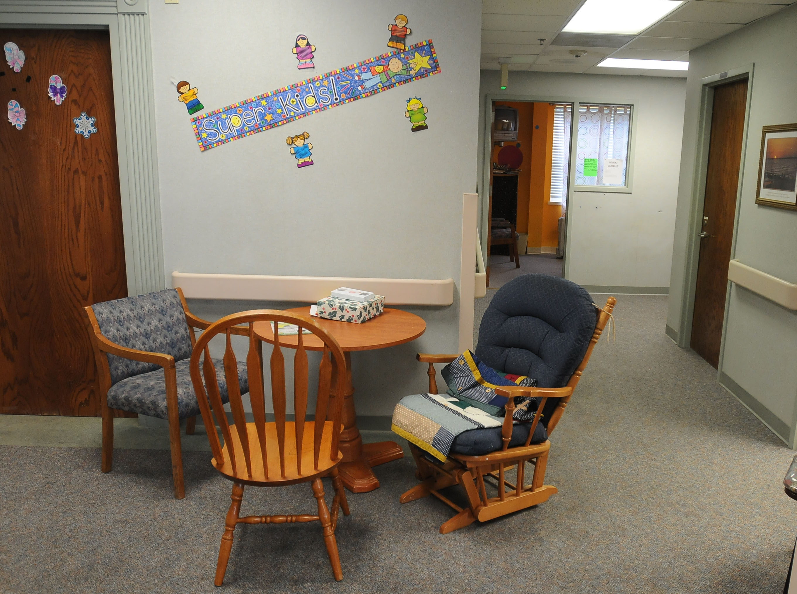 A sitting area in the Decision Point Alcohol and Drug Treatment Services Thursday Dec. 8, 2011 in Bentonville. Workers at the center strive to make the facility seem a little more home like since families often stay there.