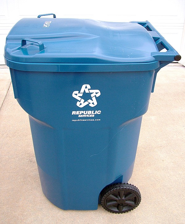 New 95-gallon polycart trash receptacles were delivered last week to Gentry residents by Allied Waste Services for a more automated trash pickup in the new year.
