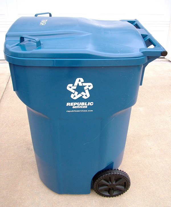 New 95-gallon polycart trash receptacles were delivered last week to Gentry residents by Allied Waste Services for a more automated trash pickup in the new year.
