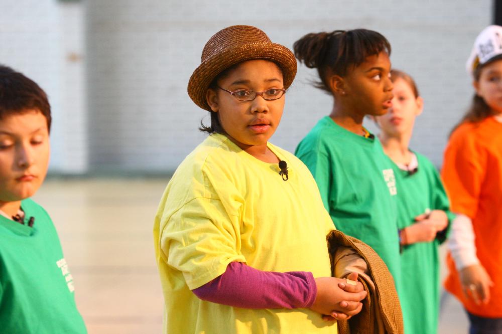 Arkansas Democrat-Gazette/STEPHEN B. THORNTON --1-13-12--
A presentation celebrating of Dr. King's life and work Friday afternoon at Booker Arts Magnet Elementary School in Little Rock. The musical play tin Luther King, Jr. The Story of a Dream