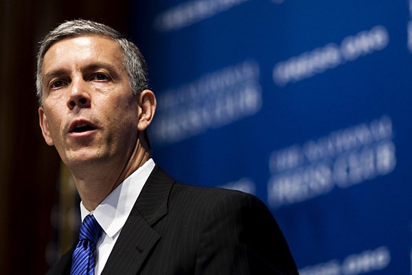 Education Secretary Arne Duncan: DREW ANGERER / AP