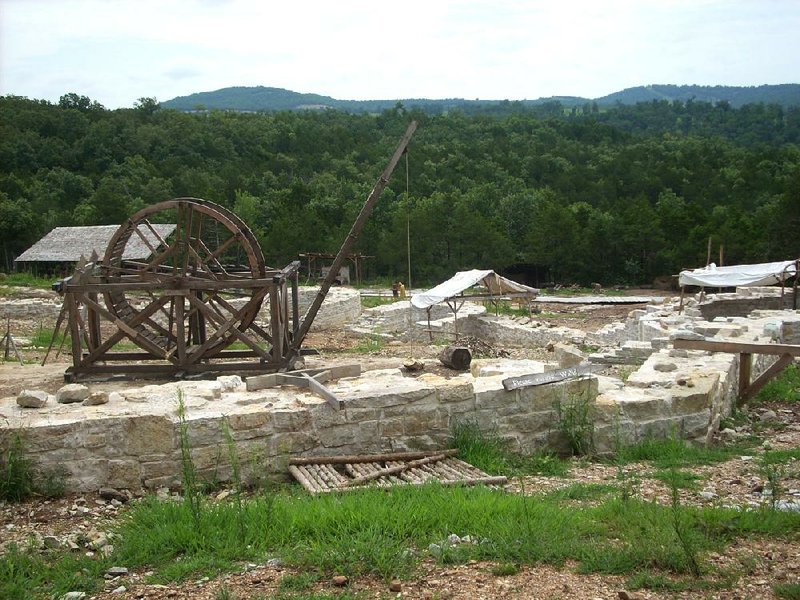 This file photo shows the site of the Ozark Medieval Fortress, a 13th century-style French castle that ceased operation in December after the project ran into financial trouble.
