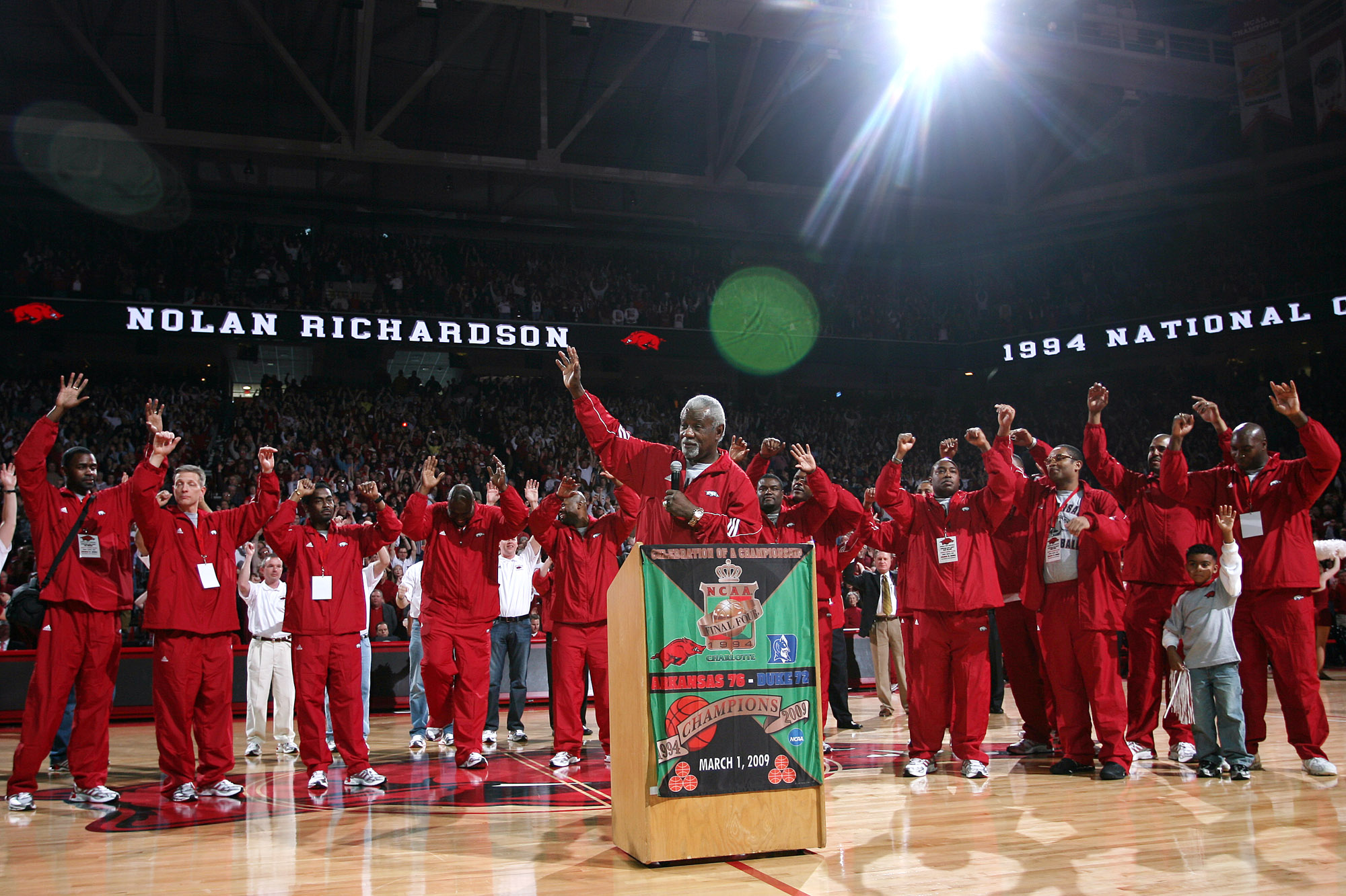 WholeHogSports - UA's 1994 champs played as one, enter as one in sports