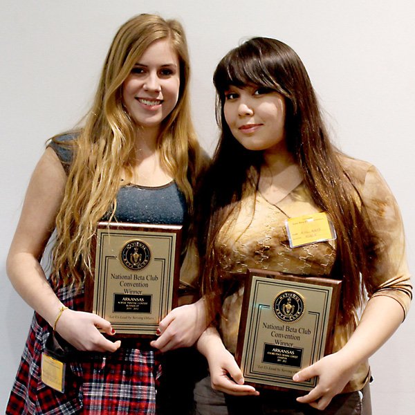 April Abiera (right) on the left, is Casey Gibson.