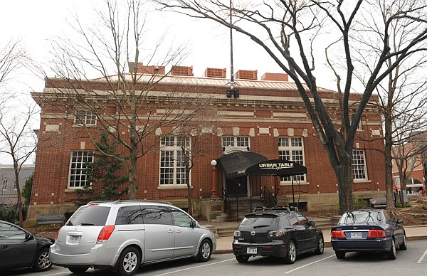 The old post office building on the Fayetteville square.
