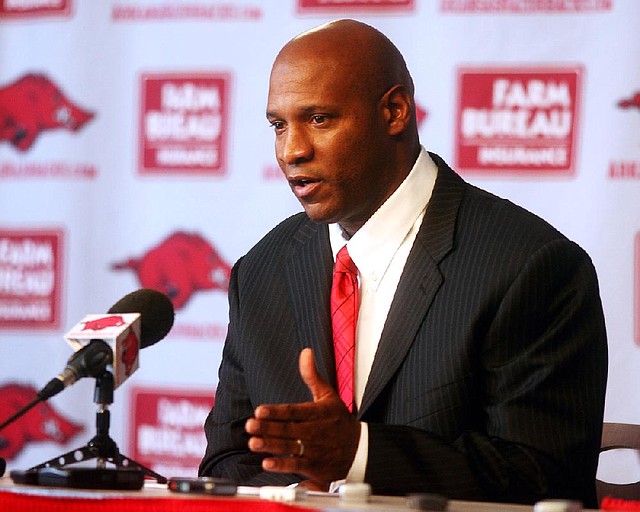 Paul Haynes speaks during a press conference.