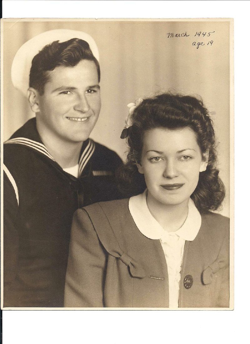 Graydon and Betty Brown around the time of their wedding, Feb. 27, 1945 