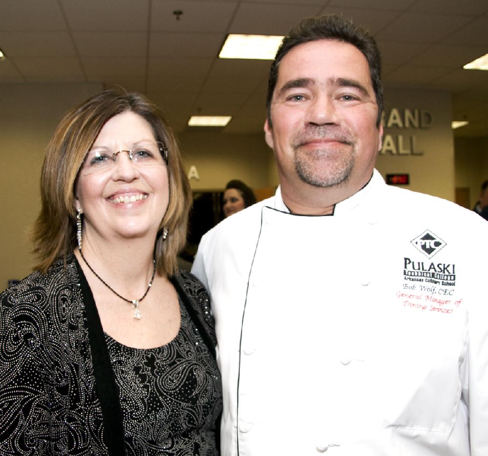 Arkansas Democrat-Gazette/CARY JENKINS
Debbie and Chef Bob Wolf, who was named Chef of the Year