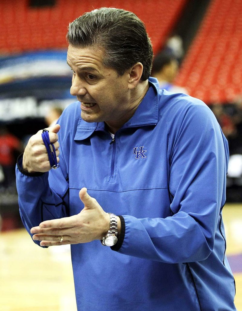 Coach John Calipari and the Kentucky Wildcats will get a chance to avenge their only loss of the regular season today when they face Indiana in a South Region semifinal at the Georgia Dome in Atlanta. 
