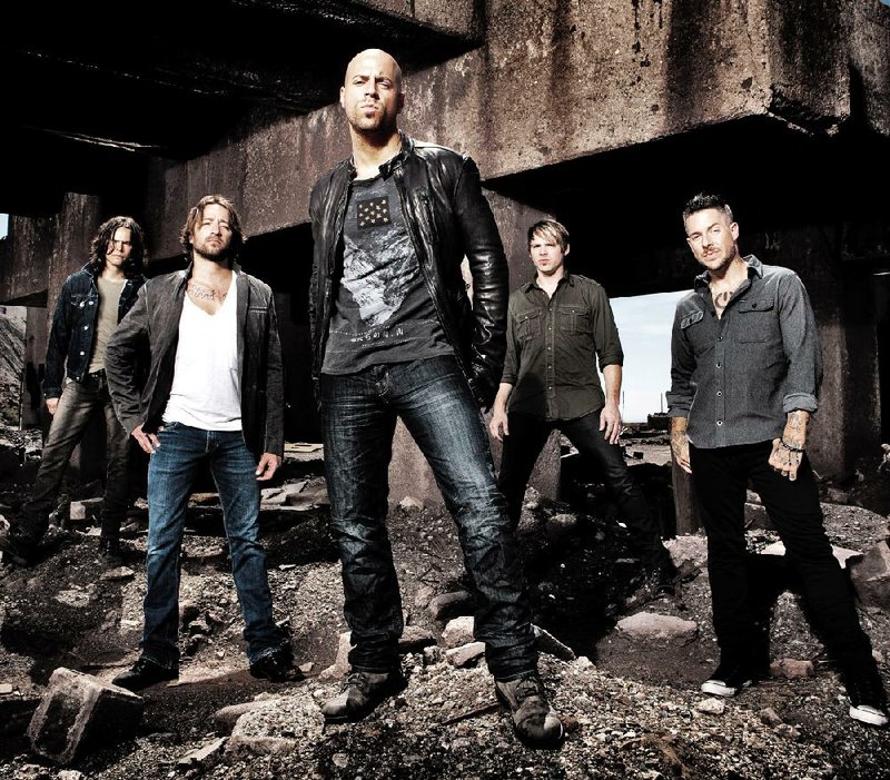 Daughtry, fronted by Chris Daughtry (center) will play Robinson Center Music Hall on Wednesday. 