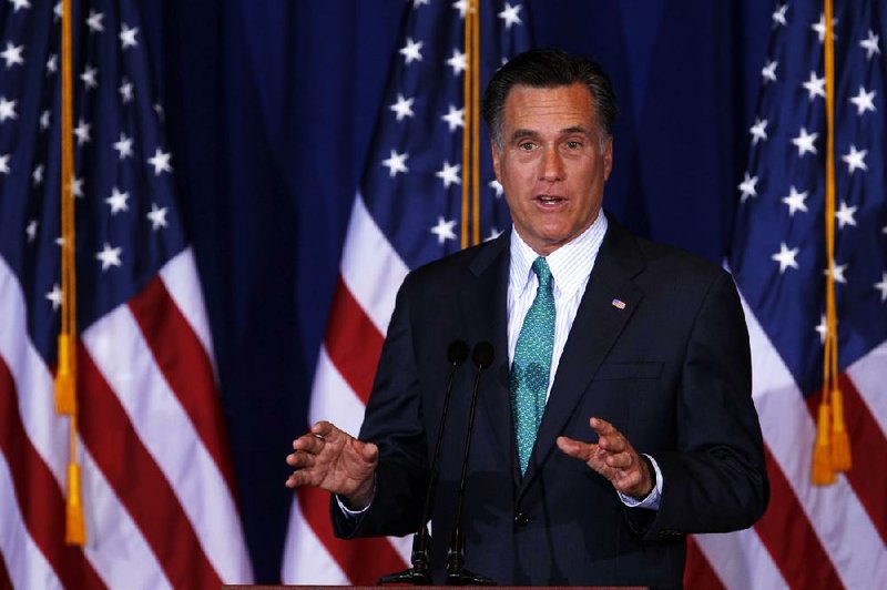 Republican Presidential candidate, former Massachusetts Gov. Mitt Romney speaks at the University of Chicago, Monday, March 19, 2012, in Chicago.  (AP Photo/M. Spencer Green)