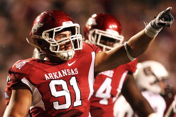 Jake Bequette, 2007 Strongside Defensive End, Arkansas